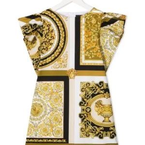 Barocco-print dress